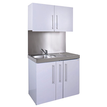 1200mm Commercial Eyeline Bronze Mini Kitchen with Wall Cupboards